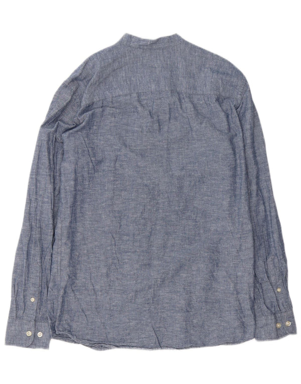 Jack & Jones Mens Shirt Small Blue Cotton