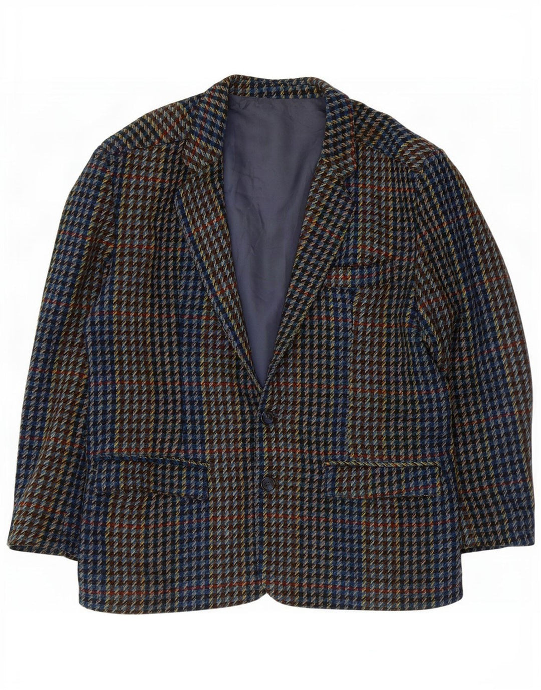 Carrera Mens 2 Button Blazer Jacket UK 40 Large Multicoloured Houndstooth