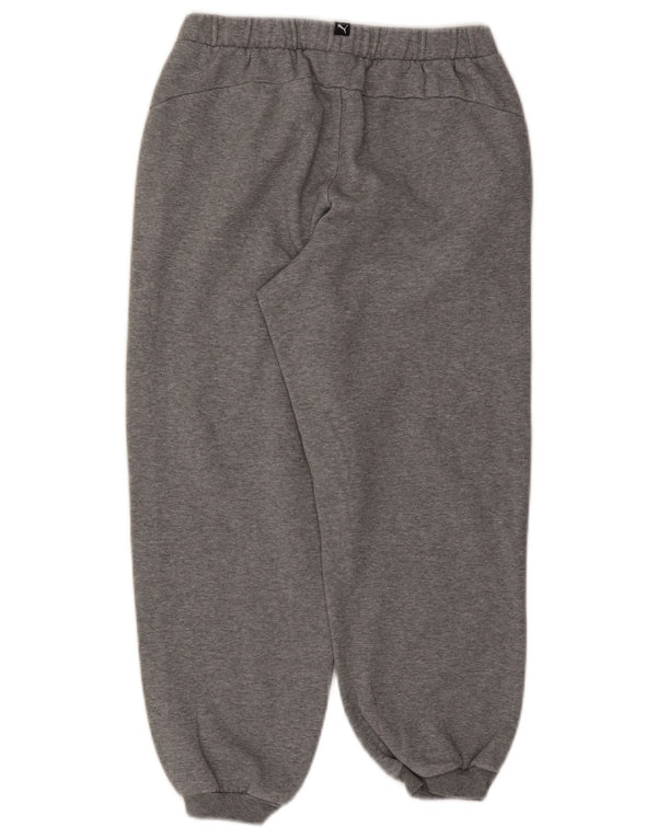 Puma Boys Graphic Tracksuit Trousers Joggers 15-16 Years Grey Flecked
