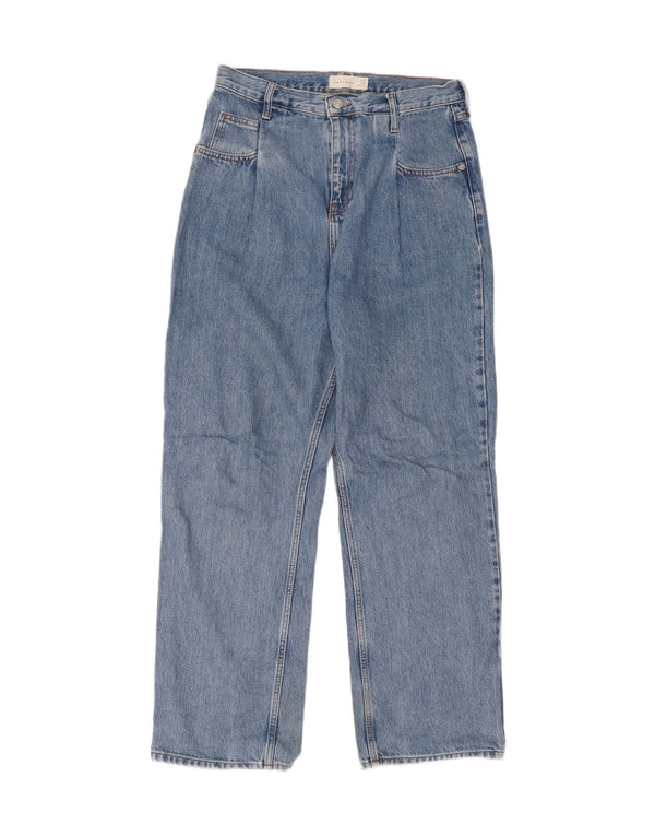 Topshop Womens Straight Jeans W30 L32 Blue Polyester