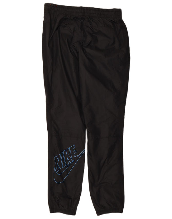 Nike Womens Graphic Tracksuit Trousers Joggers UK 14 Medium Black