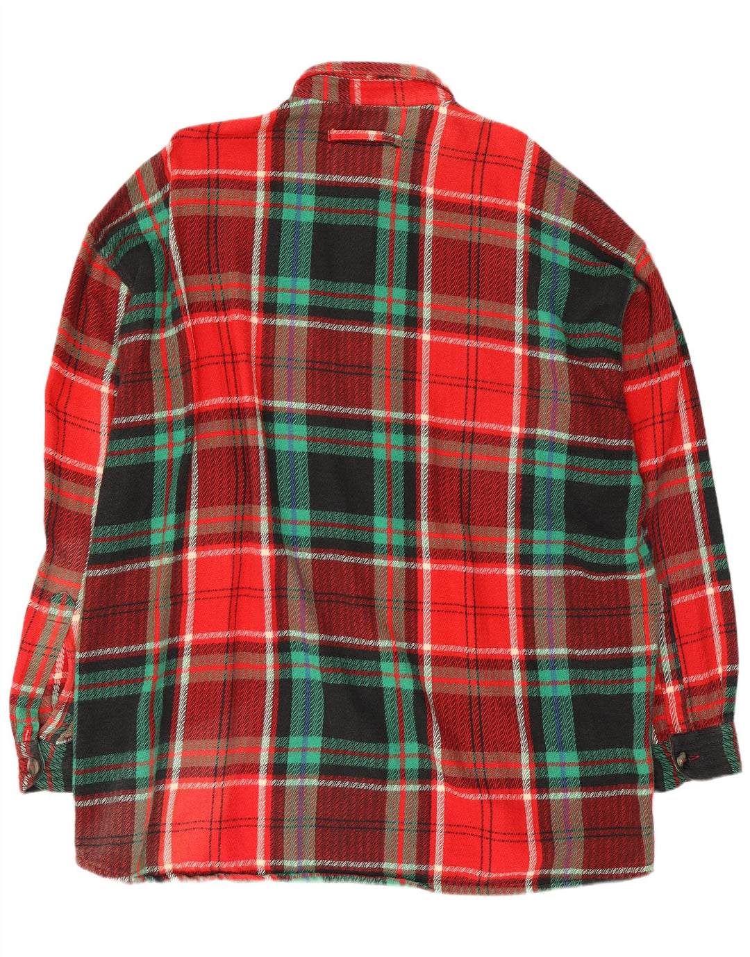 Packard Mens Flannel Shirt Large Red Plaid Cotton