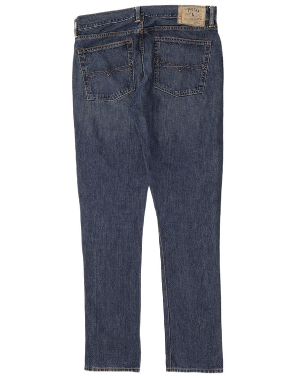 Polo Ralph Lauren Mens Skinny Jeans W32 L34 Blue Cotton