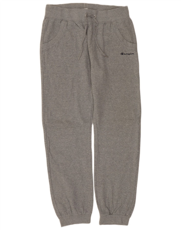 CHAMPION Mens Tracksuit Trousers Joggers Large Grey Cotton