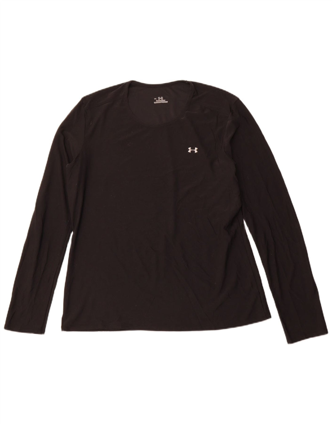 UNDER ARMOUR Womens Top Long Sleeve UK 14 Large Black Polyester
