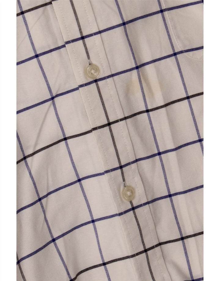 Joules Mens Classic Fit Shirt 3XL White Check Cotton