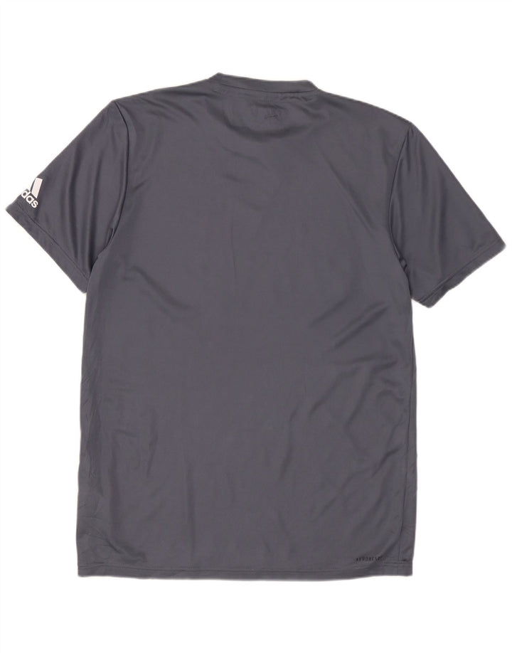 ADIDAS Mens Longwood Graphic T-Shirt Top Small Grey Polyester