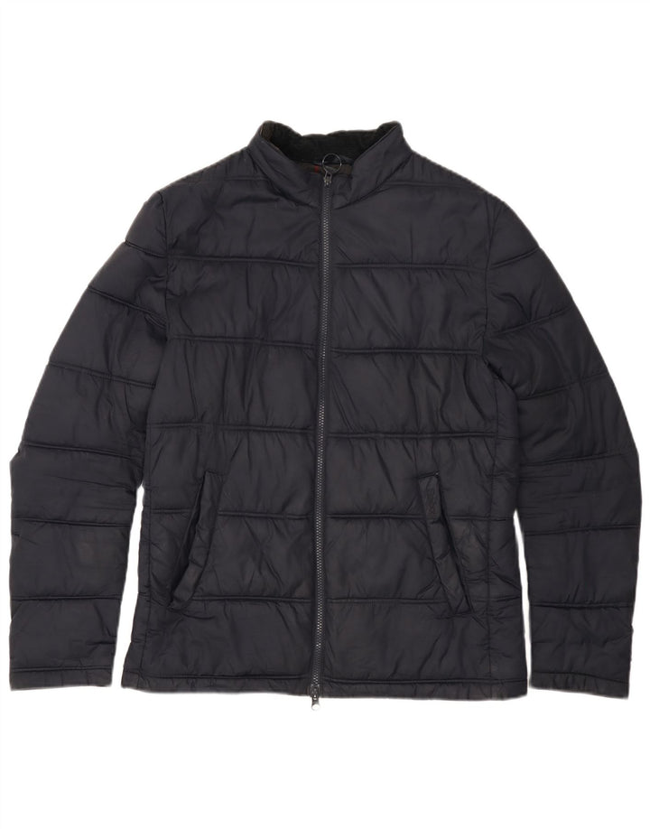 BARBOUR Mens Padded Jacket UK 36 Small Navy Blue