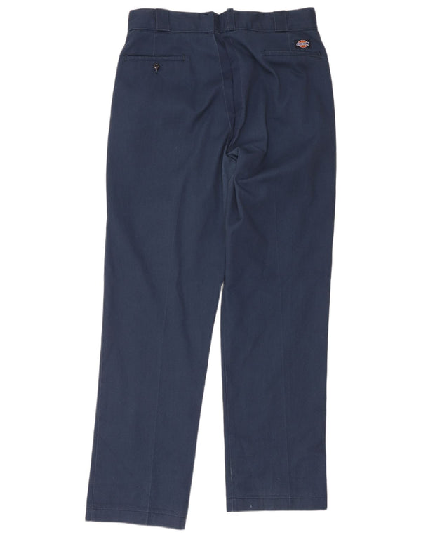 Dickies Mens Straight Chino Trousers W36 L31 Navy Blue