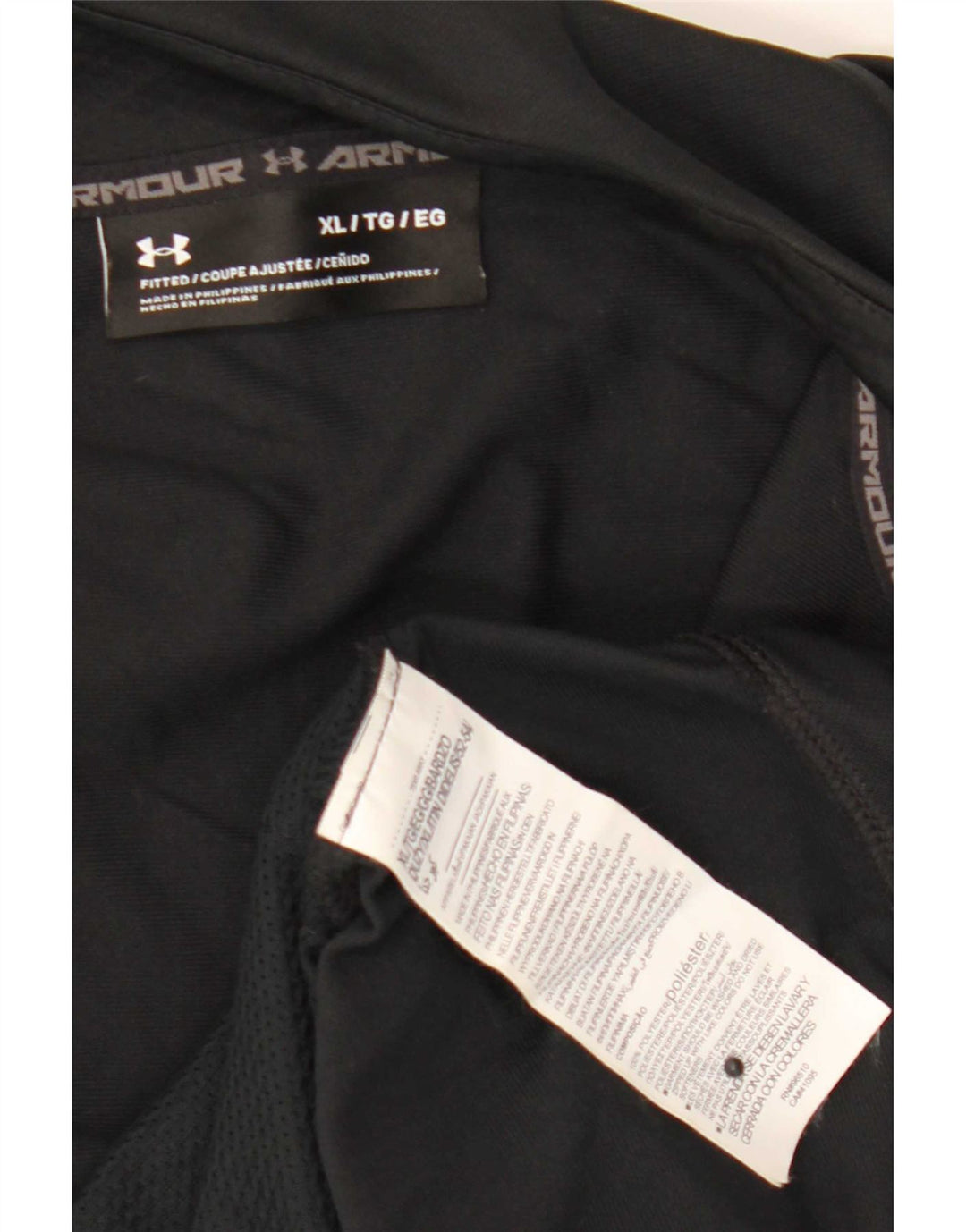 Under Armour Mens Tracksuit Top Jacket XL Black Polyester