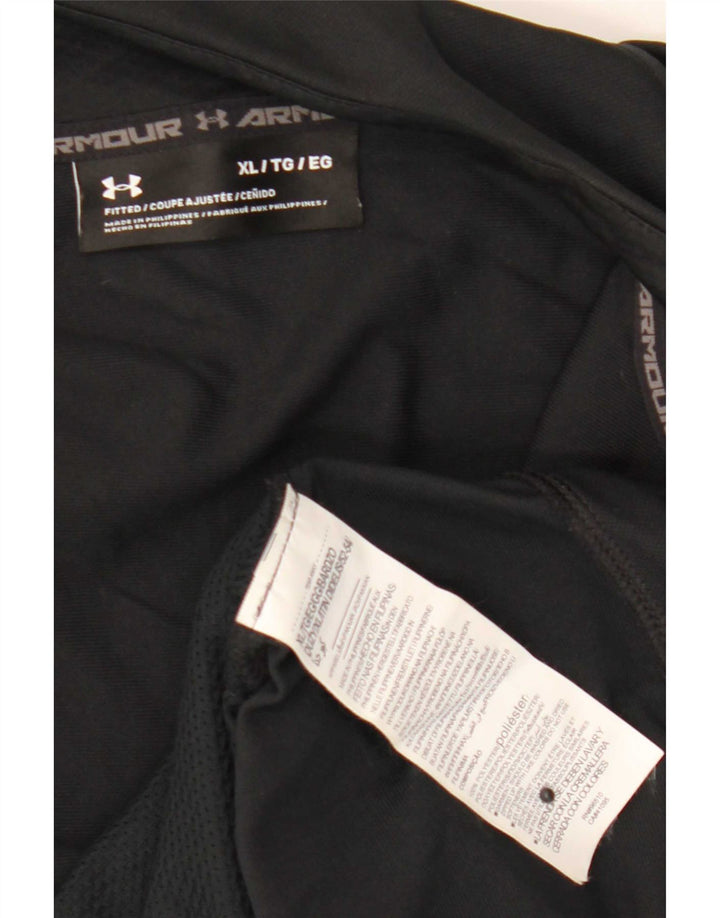 Under Armour Mens Tracksuit Top Jacket XL Black Polyester