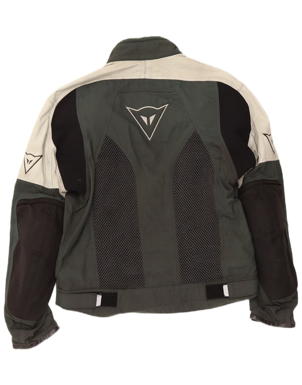 Dainese Womens Graphic Racer Jacket EU 52 Medium Grey Colourblock Nylon