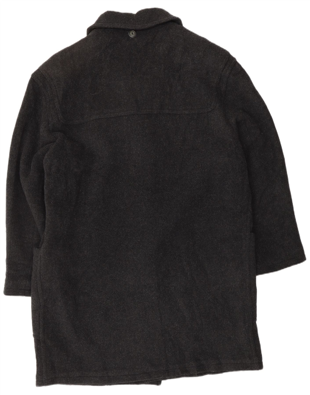 VINTAGE Mens Duffle Coat UK 46 3XL Grey Wool