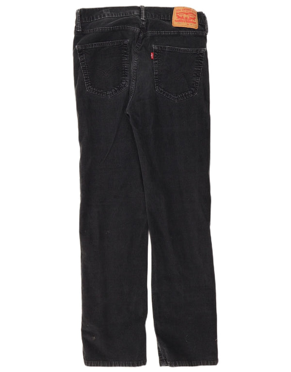 LEVI'S Mens 751 Straight Corduroy Trousers W34 L32 Navy Blue Cotton