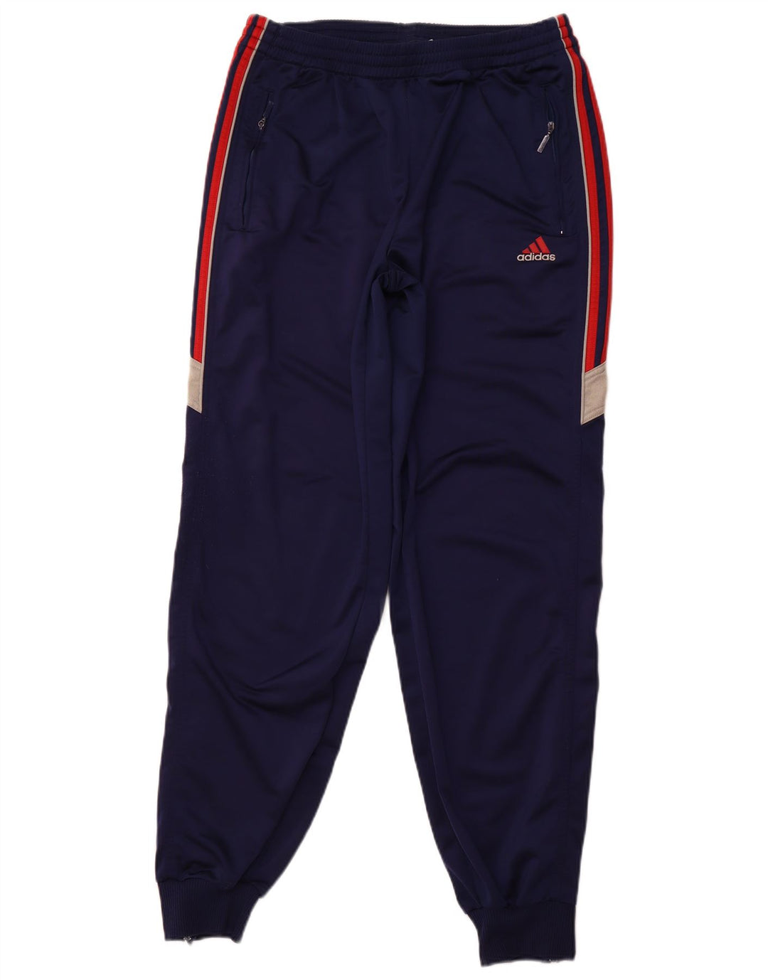 ADIDAS Mens Tracksuit Trousers Joggers XL  Navy Blue Colourblock Polyester