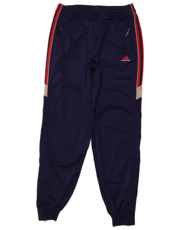 ADIDAS Mens Tracksuit Trousers Joggers XL  Navy Blue Colourblock Polyester