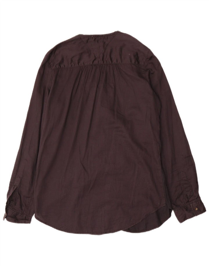 Tommy Hilfiger Womens Oversized Shirt UK 10 Small Black Cotton