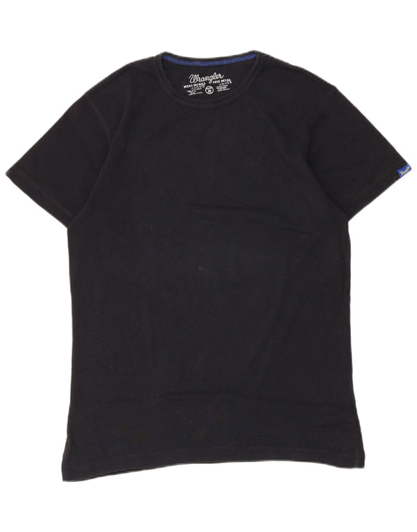 Wrangler Mens T-Shirt Top XL Navy Blue Cotton