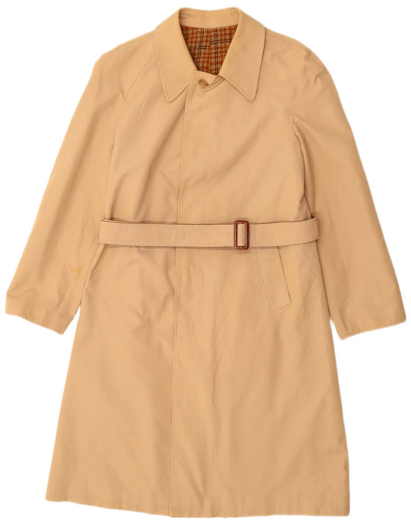 Vintage Womens Overcoat UK 12 Medium Beige