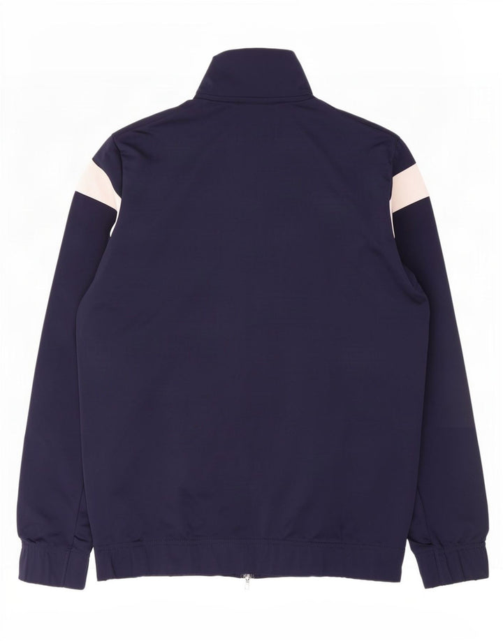 Puma Mens Tracksuit Top Jacket Medium Navy Blue Colourblock Polyester