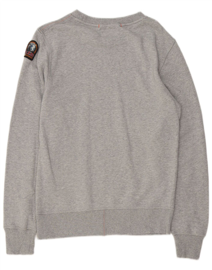 Parajumpers Mens Graphic Sweatshirt Jumper XS Grey Colourblock Cotton