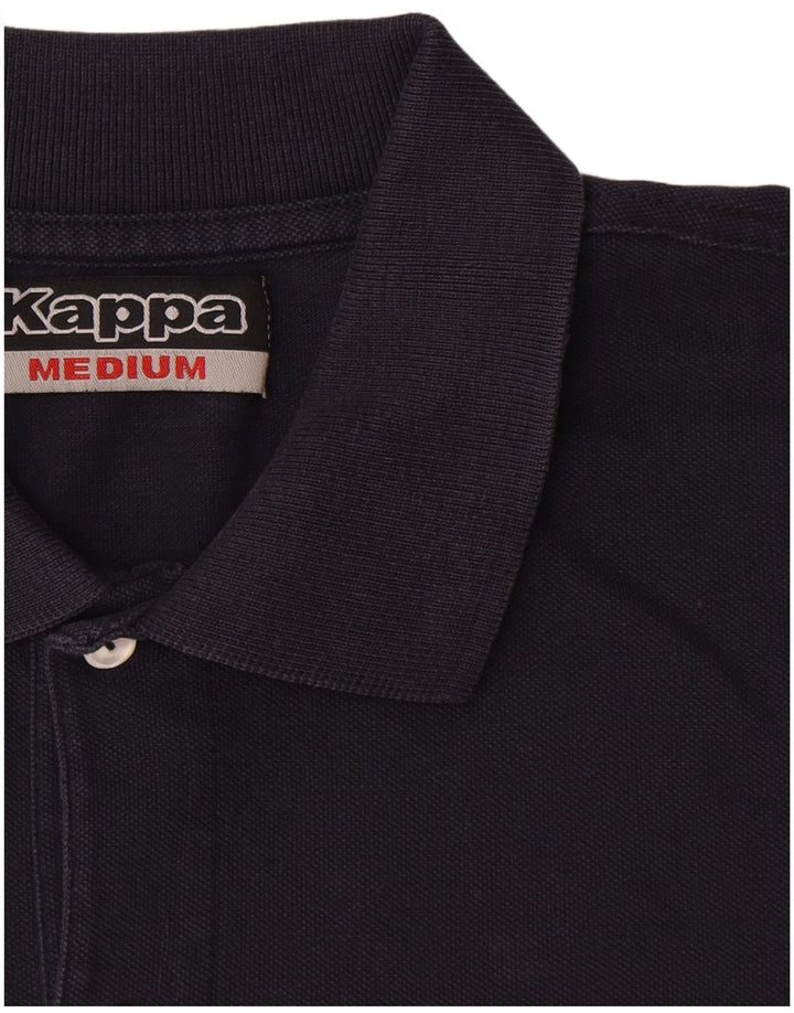 Kappa Mens Polo Shirt Medium Navy Blue Cotton