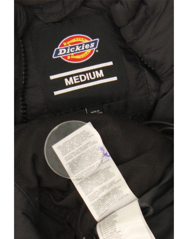 Dickies Womens Padded Jacket UK 14 Medium Black Polyamide