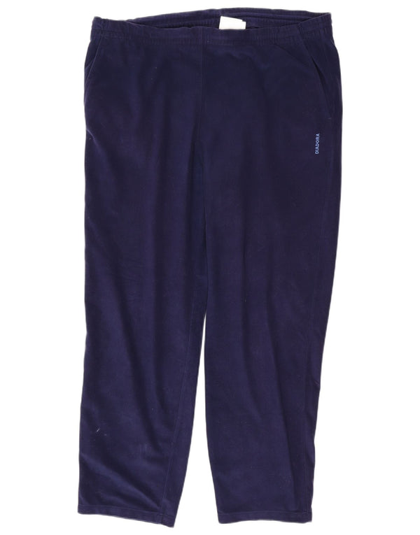 Diadora Mens Tracksuit Trousers 2XL Navy Blue Polyester