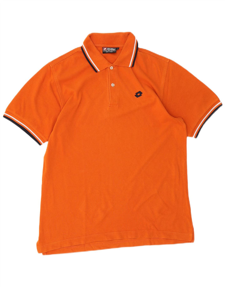 Lotto Mens Polo Shirt Large Orange