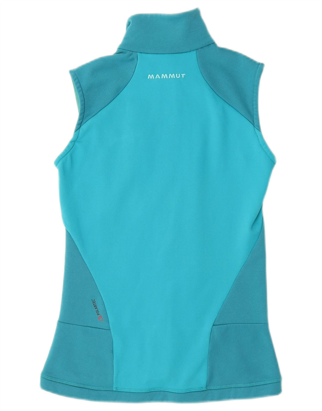 MAMMUT Womens Sleeveless Tracksuit Top Jacket UK 6 XS Blue Colourblock