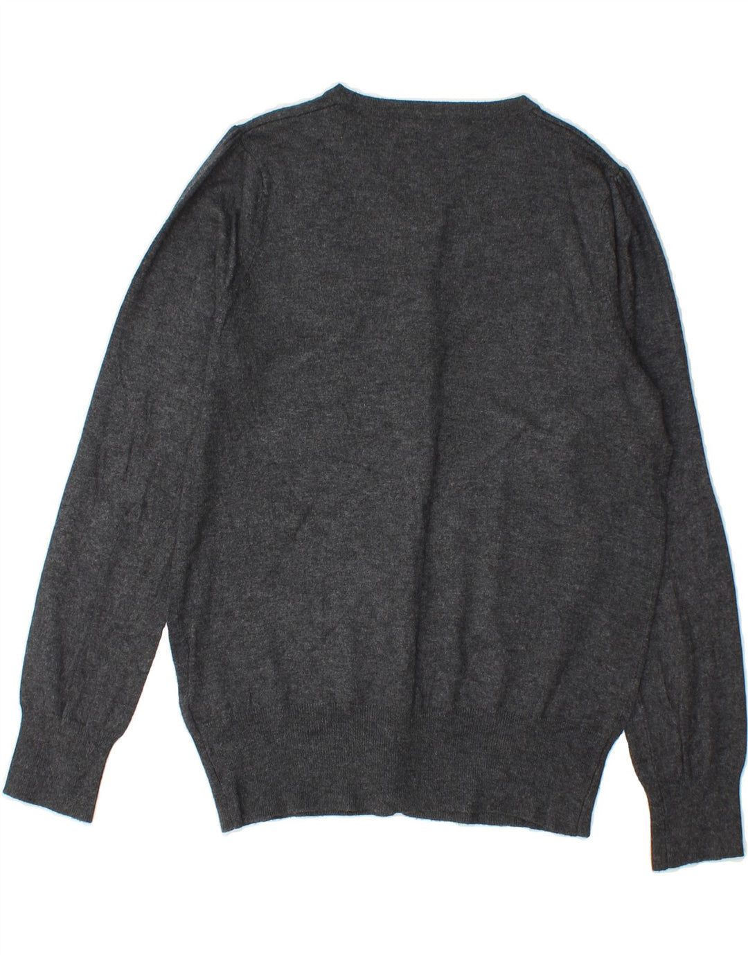 MARKS & SPENCER Womens Cardigan Sweater UK 12 Medium Grey Viscose Vintage Marks & Spencer and Second-Hand Marks & Spencer from Messina Hembry 