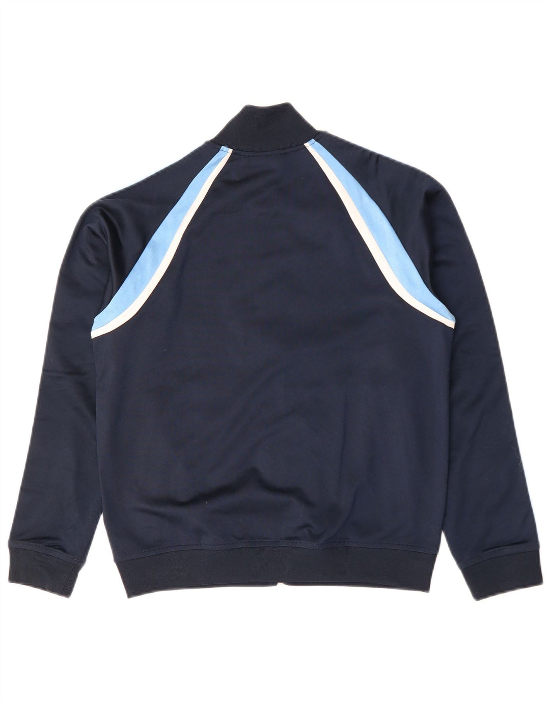 Adidas Boys Tracksuit Top Jacket 11-12 Years Navy Blue Colourblock