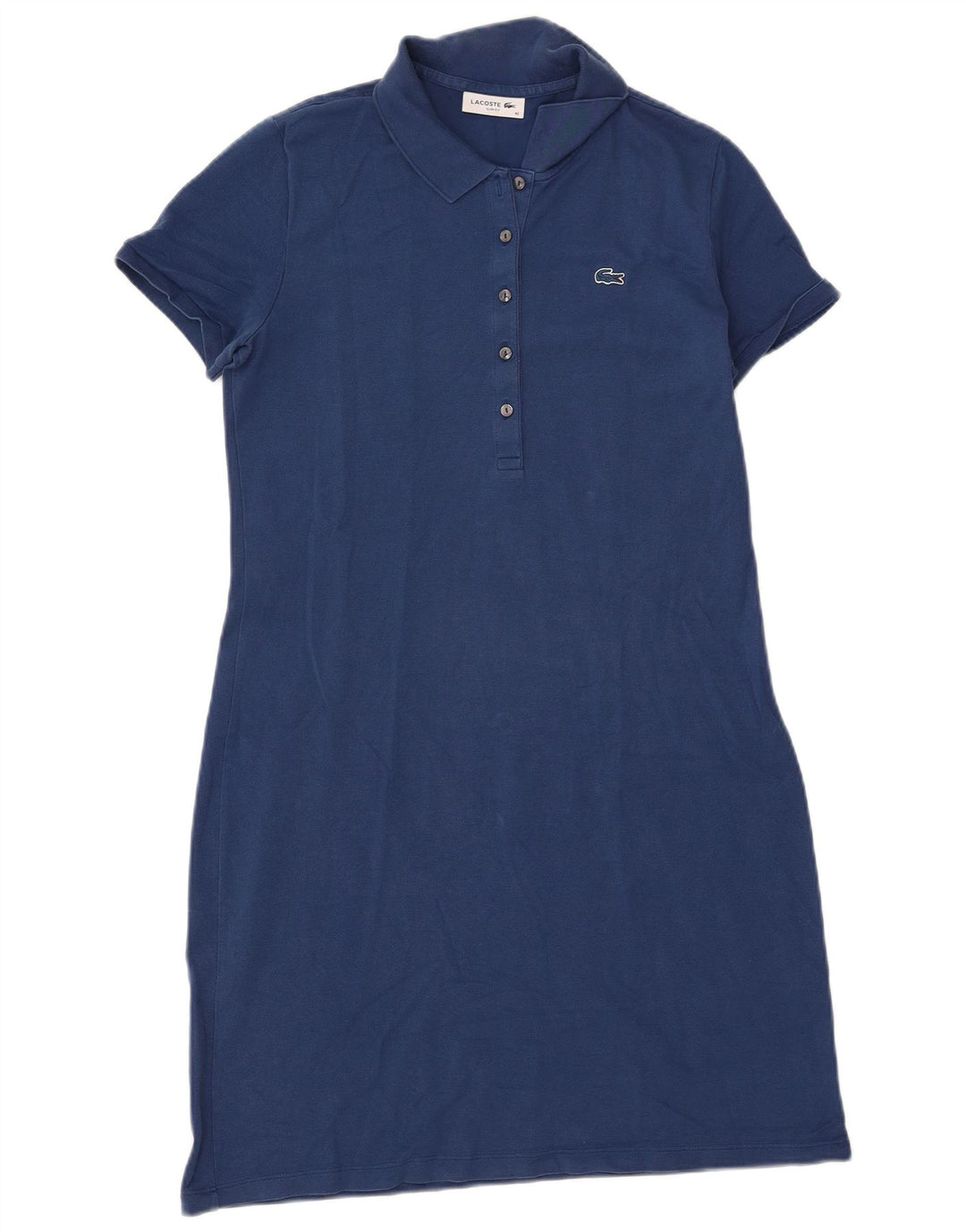 LACOSTE Womens Slim Fit Polo Dress Size 42 Large Navy Blue
