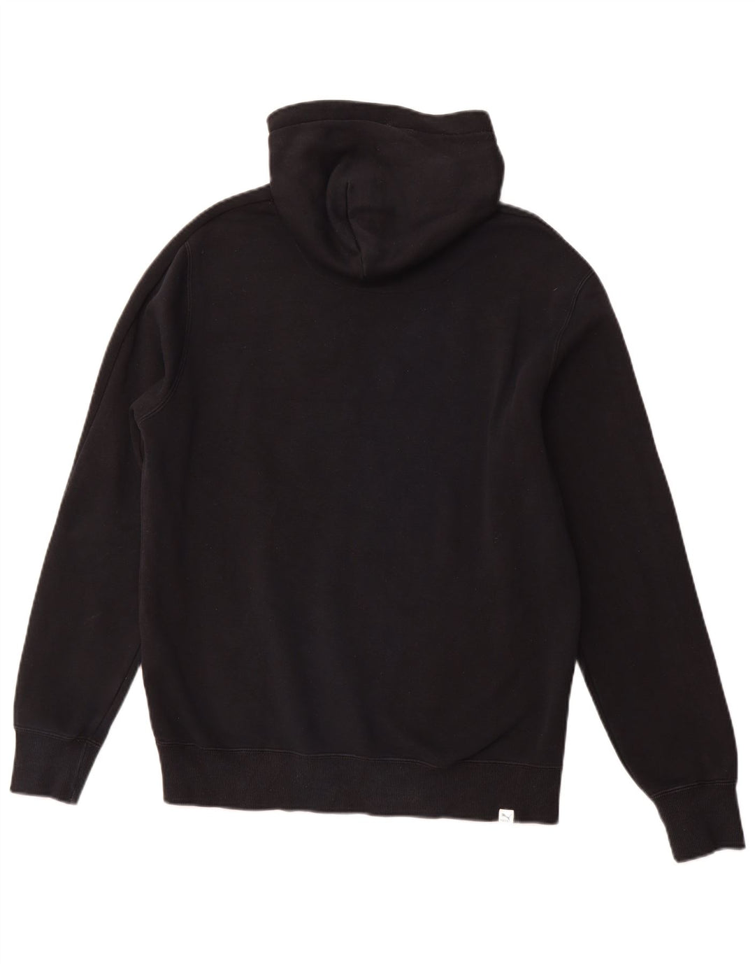 PUMA Mens Graphic Hoodie Jumper Medium Black Cotton Sports