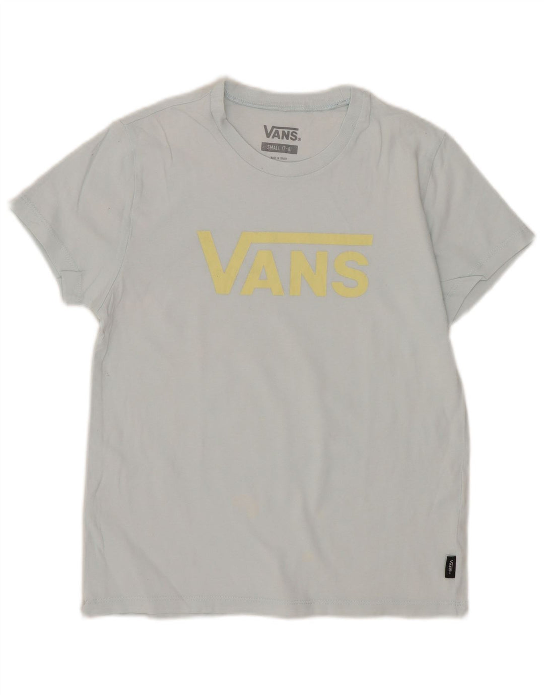 Vans Boys Graphic T-Shirt Top 7-8 Years Small Blue