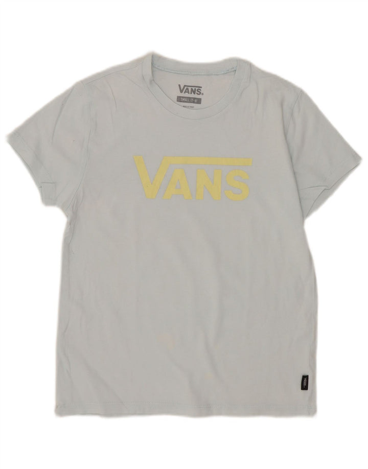 Vans Boys Graphic T-Shirt Top 7-8 Years Small Blue