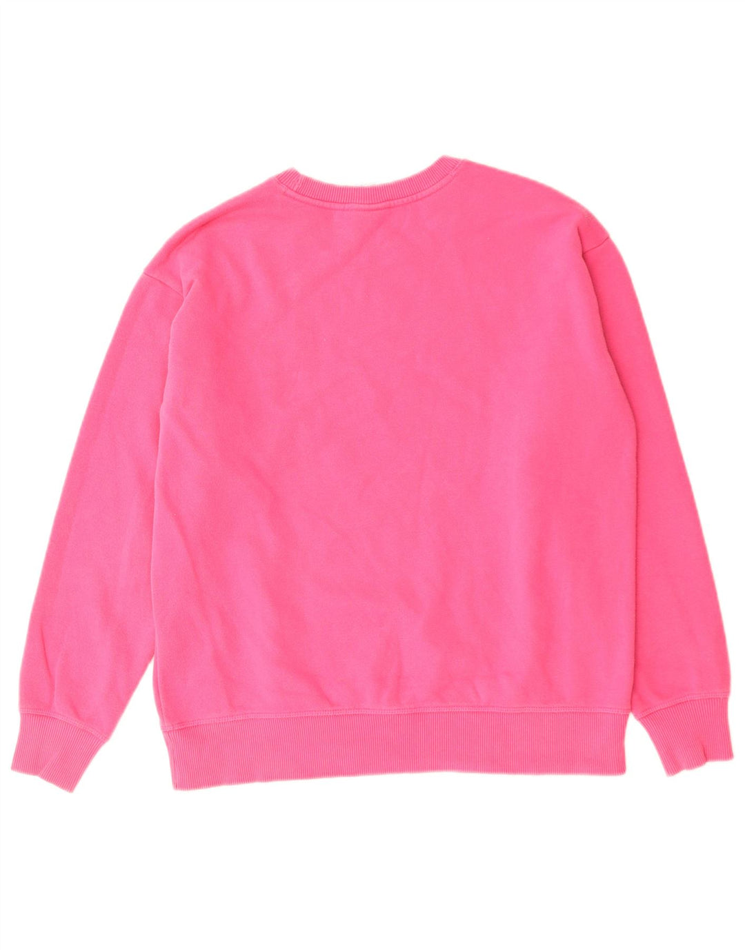 Champion Womens Oversized Sweatshirt Jumper UK 10 Small Pink Cotton
