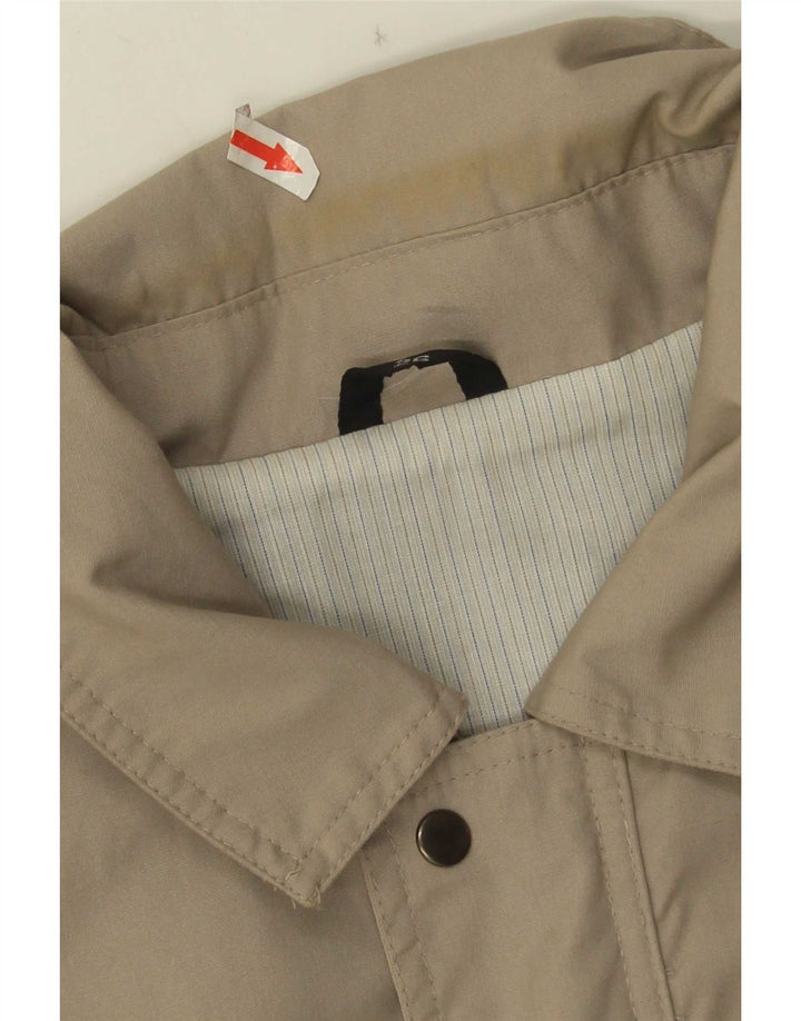 C & A Mens Bomber Jacket UK 40 Large Grey Polyester