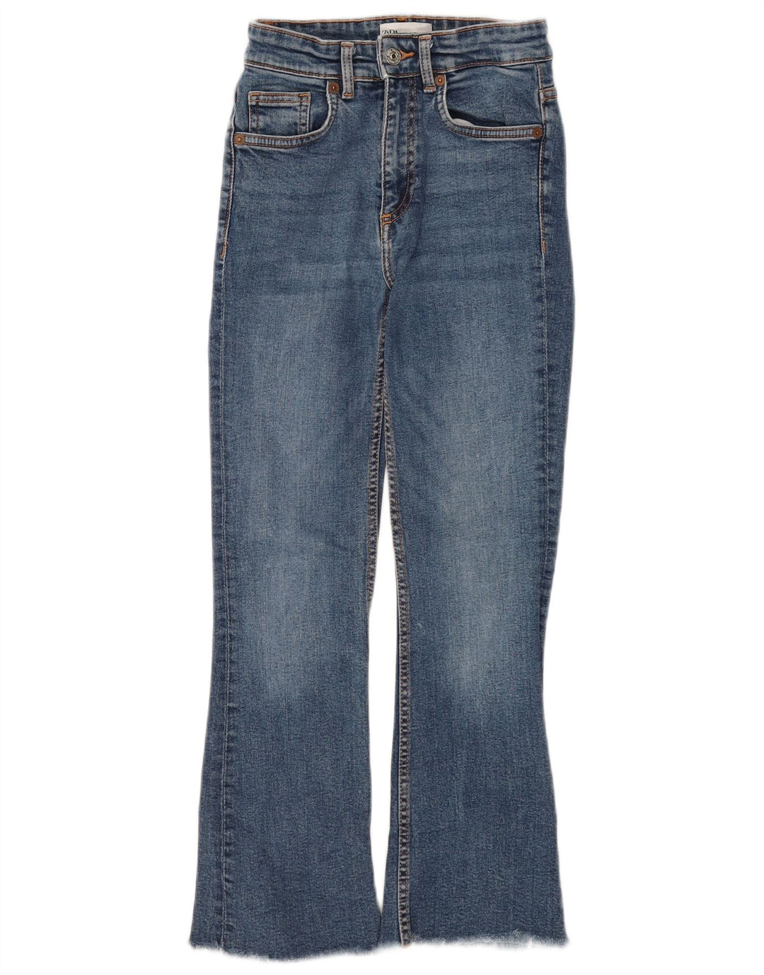 Zara Womens Bootcut Jeans EU 34 2XS W24 L26 Blue