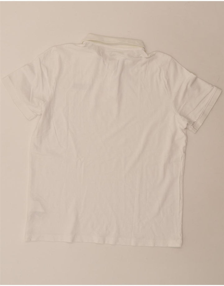 PUMA Mens Polo Shirt Large White Cotton
