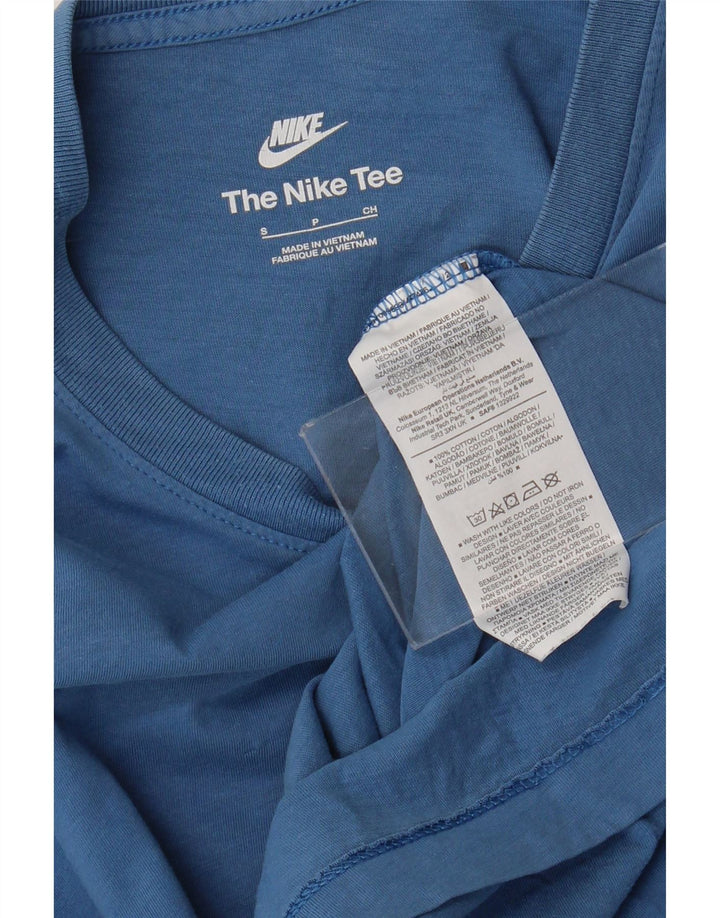 Nike Mens T-Shirt Top Small Blue Cotton