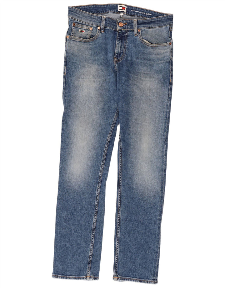 TOMMY HILFIGER Mens Ryan Regular Straight Jeans W28 L30 Blue