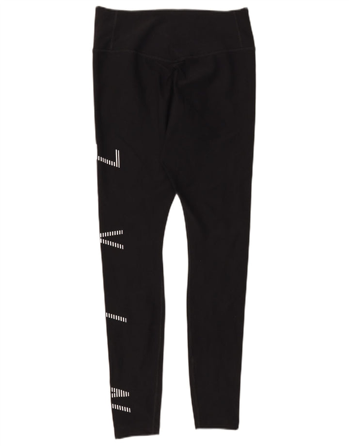 Nike Womens Dri Fit Graphic Leggings UK 12 Medium Black