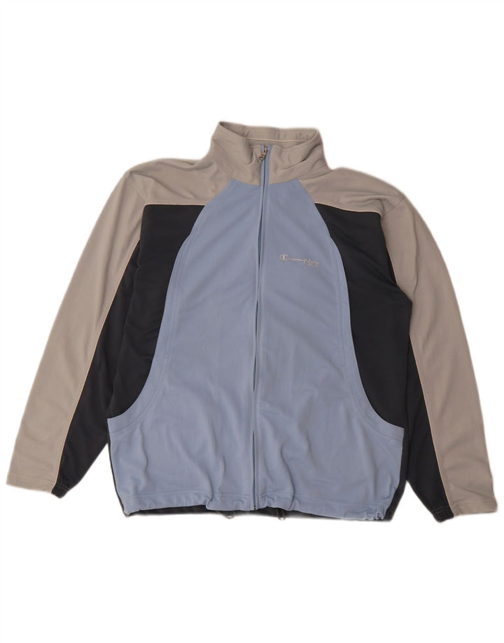 Champion Mens Full Tracksuit Medium Black Colourblock Polyester