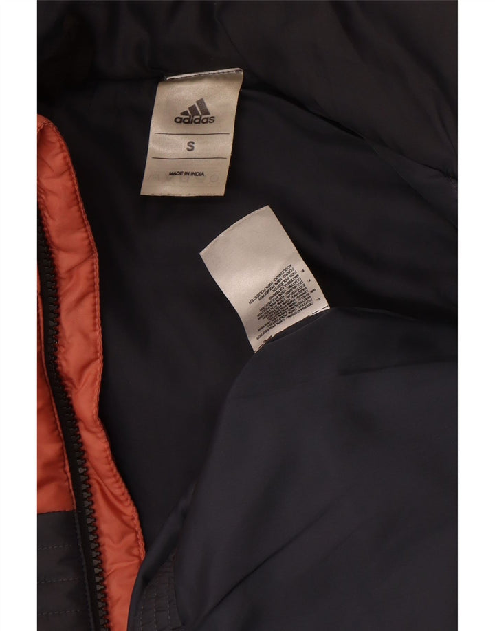 Adidas Womens Padded Gilet UK 10 Small Grey Colourblock Polyester