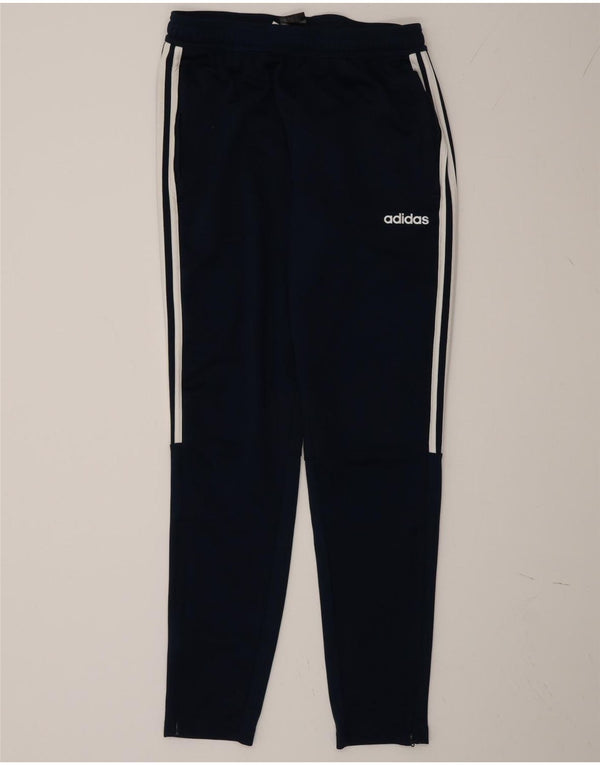 Adidas Mens Tracksuit Trousers Medium Navy Blue Polyester