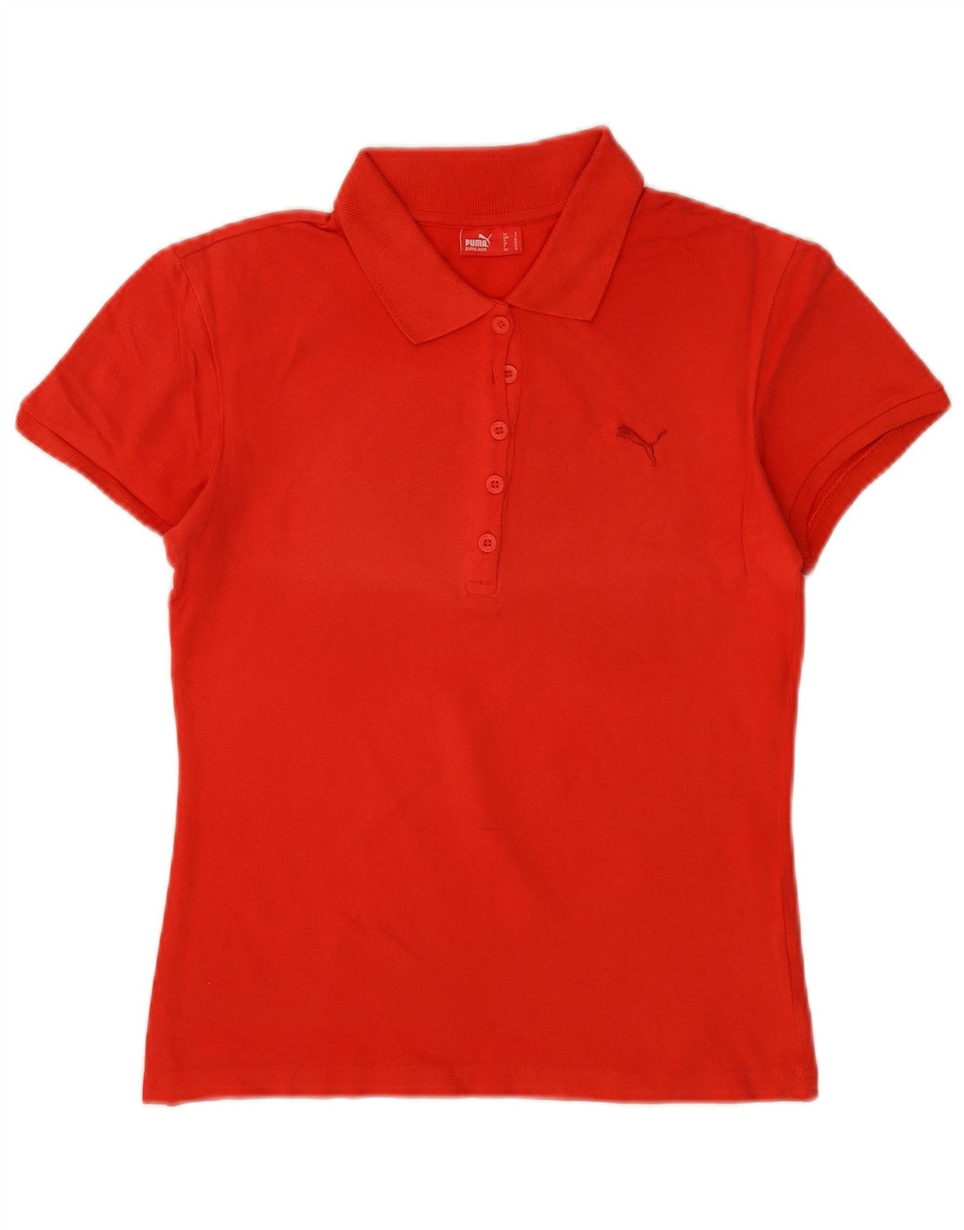 PUMA Womens Polo Shirt UK 10 Small Red