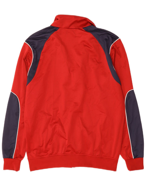 Kappa Mens Tracksuit Top Jacket XL Red Colourblock Polyester