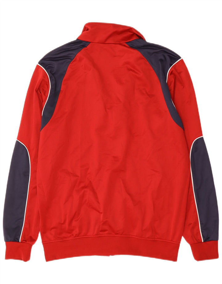 Kappa Mens Tracksuit Top Jacket XL Red Colourblock Polyester