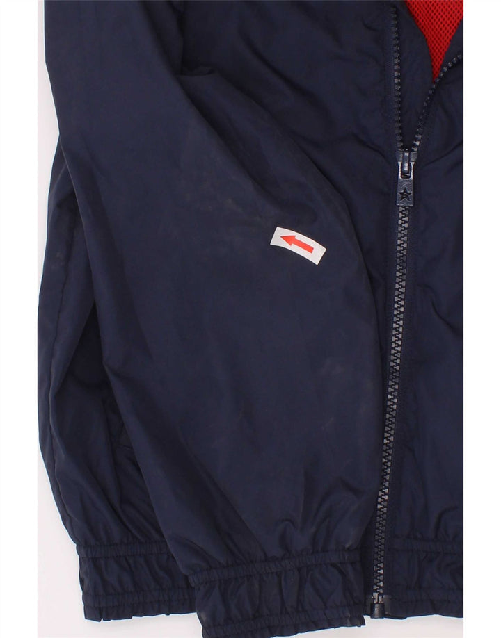 Tommy Hilfiger Boys Hooded Bomber Jacket 7-8 Years Navy Blue Polyester